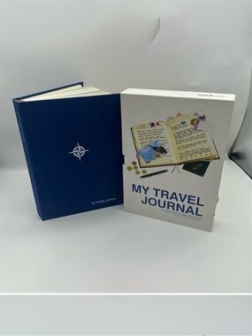 My Travel Journal fabric hardcover book Record Travel Adventures thick Suck UK